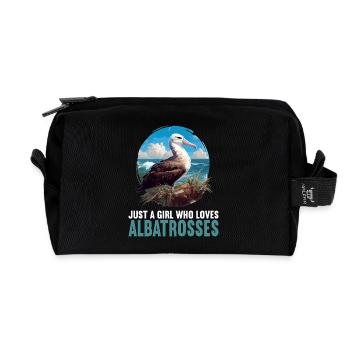 Albatross Albatrosse Albatros - Recycled Toiletry Zip Bag - black - Front
