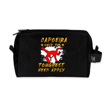 Capoeira : seuls les plus difficiles doivent s’appliquer - Trousse de toilette en tissu recyclé - noir - Devant