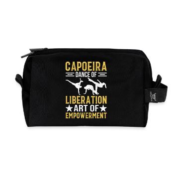 Capoeira, Tanz der Befreiung, Kunst der Ermächtigung - Recycelte Kulturtasche - Schwarz - Vorne