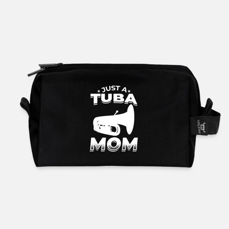 Nur eine Tuba Mutter - Recycelte Kulturtasche - Schwarz