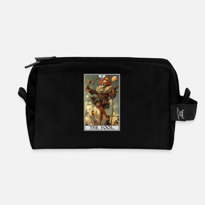 Tarotkarten Tarotkarte The Fool Der Narr - Recycelte Kulturtasche - Schwarz