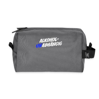 Sans alcool Sobre Straight Edge Sans alcool - Trousse de toilette en tissu recyclé - anthracite - Devant