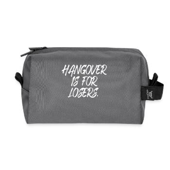 Hangover Is For Losers Kater Ist Für Verlierer Alk - Trousse de toilette en tissu recyclé - anthracite - Devant