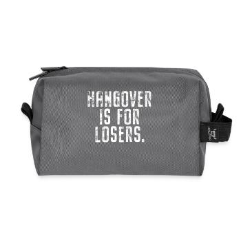 Hangover Is For Losers Kater Ist Für Verlierer Alk - Trousse de toilette en tissu recyclé - anthracite - Devant