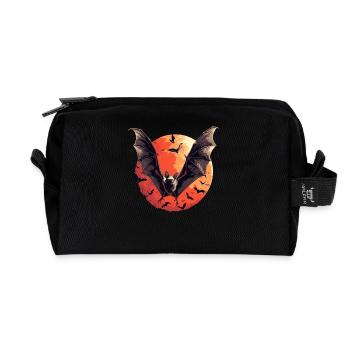 Bat Fledermäuse Fledermaus - Recycelte Kulturtasche - Schwarz - Vorne