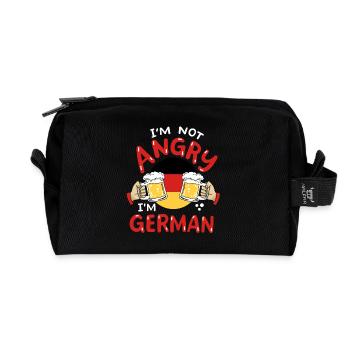 Deutschland Bierliebhaber - Recycelte Kulturtasche - Schwarz - Vorne