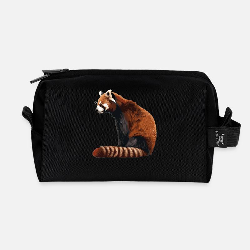 Red Panda Kleine Pandas Kleiner Roter Panda - Recycelte Kulturtasche - Schwarz