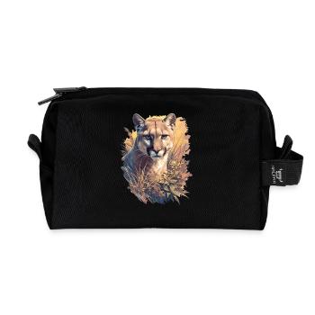 Cougar Berglöwen Berglöwe - Recycelte Kulturtasche - Schwarz - Vorne