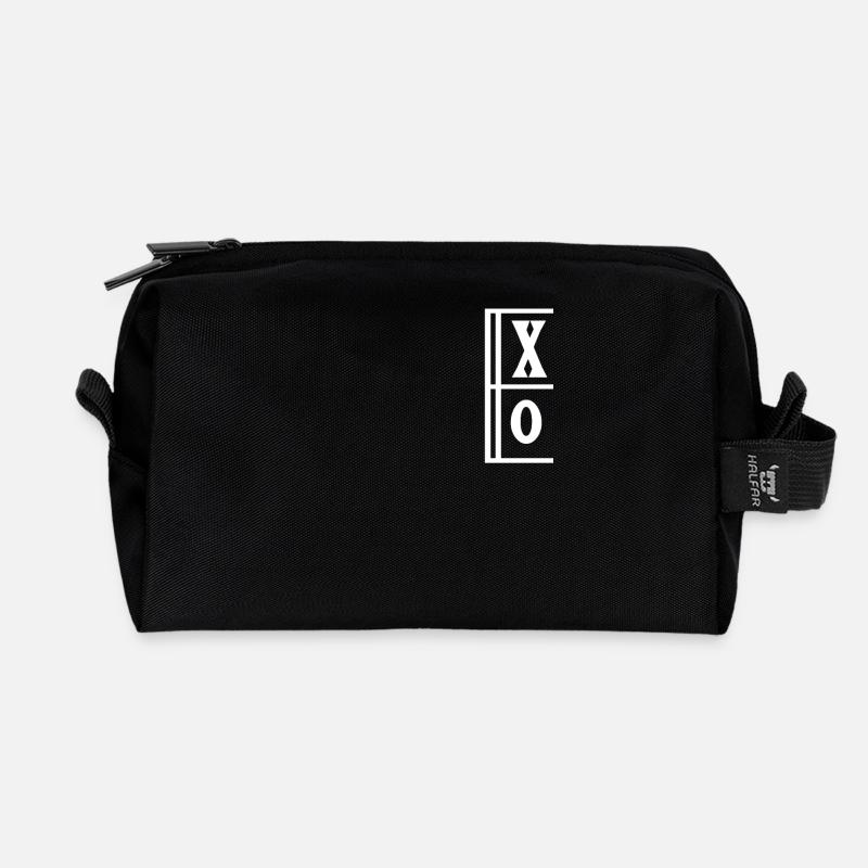 XO - Recycelte Kulturtasche - Schwarz