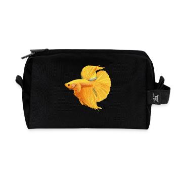 Bettas Betta Fisch Betta - Recycelte Kulturtasche - Schwarz - Vorne