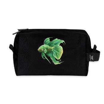 Bettas Betta Fisch Betta - Recycelte Kulturtasche - Schwarz - Vorne