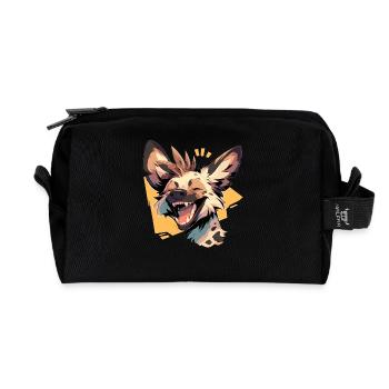 Wild Dog Wildhunde Wildhund - Recycled Toiletry Zip Bag - black - Front