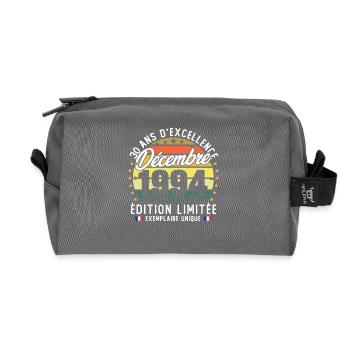 Dezember 1994 Vintage 30 Jahre Jubiläum Geschenk - Recycelte Kulturtasche - Anthrazit - Vorne