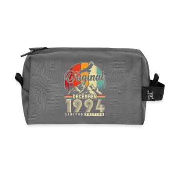 Original Décembre 1994 Vintage Anniversaire - Trousse de toilette en tissu recyclé - anthracite - Devant