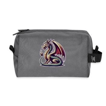Drache - Recycelte Kulturtasche - Anthrazit - Vorne