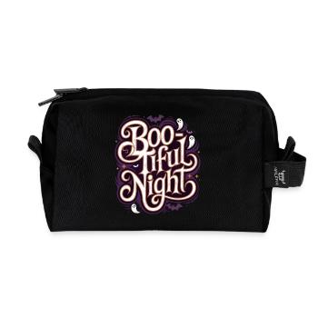 Boo-Tiful Nuit Halloween Effrayant Drôle - Trousse de toilette en tissu recyclé - noir - Devant