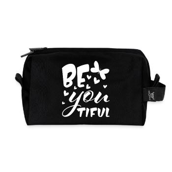 SOYEZ VOUS-MÊME - BELLE - soyez vous-même - vous êtes grand - Trousse de toilette en tissu recyclé - noir - Devant