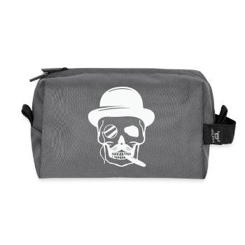 skull sir - Recycelte Kulturtasche - Anthrazit - Vorne