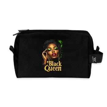 Black Queen Heritage Black History Month Kunst - Recycelte Kulturtasche - Schwarz - Vorne
