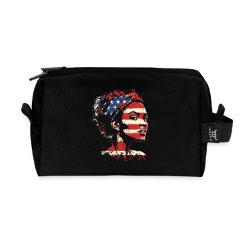 Black History Month Heritage Afro Amerikanischer - Recycelte Kulturtasche - Schwarz - Vorne