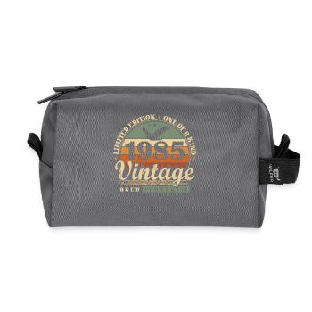 Geboren 1985 Vintage Geburtstag Geschenk - Recycelte Kulturtasche - Anthrazit - Vorne