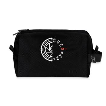 Camera Setting Image Photography - Recycled Toiletry Zip Bag - black - Front