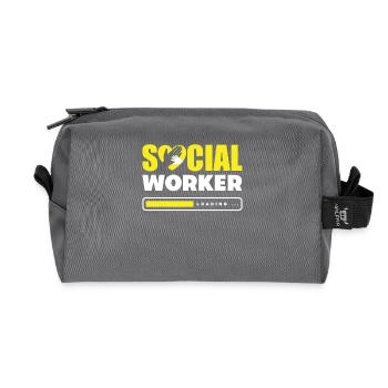 Sozialarbeiter Wird Geladen... - Recycelte Kulturtasche - Anthrazit - Vorne