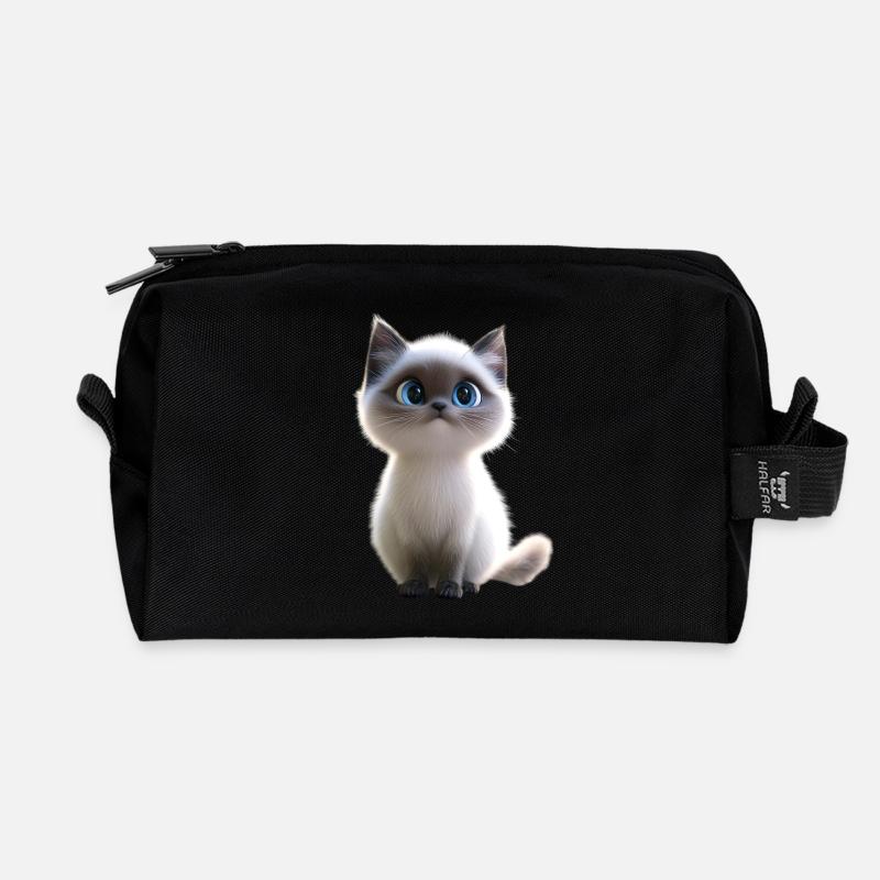 Ragdoll Cat Ragdoll Cat Cute Ragdoll Cats - Recycled Toiletry Zip Bag - black
