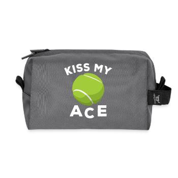 Sportschläger Kiss Ace Racquet Tennis - Recycelte Kulturtasche - Anthrazit - Vorne