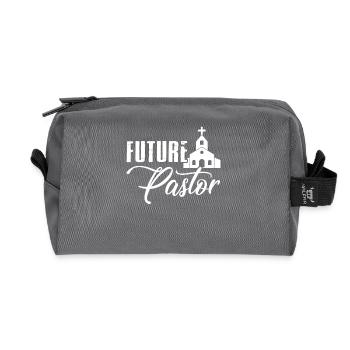 Pastor Future Pastor - Recycled Toiletry Zip Bag - anthracite - Front