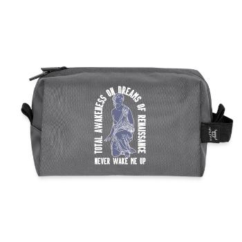 Dreams Of Renaissance Greek Mythology - Recycled Toiletry Zip Bag - anthracite - Front