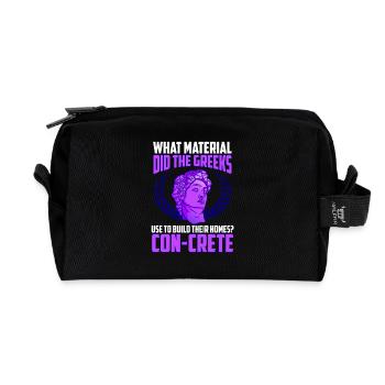 Material: Haben die Griechen die Mythologie verwendet - Recycelte Kulturtasche - Schwarz - Vorne