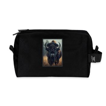 Bisons Bison - Recycled Toiletry Zip Bag - black - Front