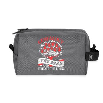 Genealogy Confuse The Dead - Recycled Toiletry Zip Bag - anthracite - Front