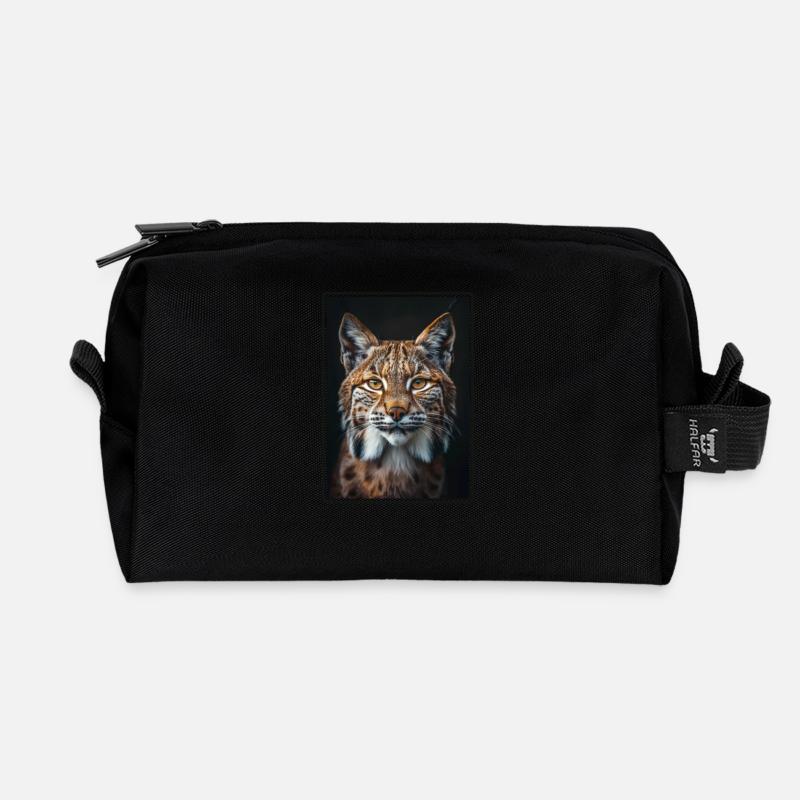 Bobcats Rotluchse Rotluchs Luchs - Recycelte Kulturtasche - Schwarz