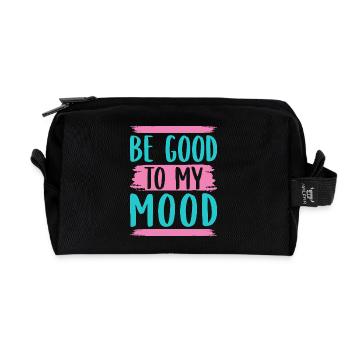 Yoga Be Good To My Mood Funny Yoga - Recycelte Kulturtasche - Schwarz - Vorne