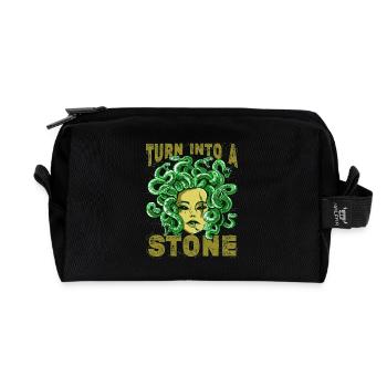 Se en déesse de pierre Mythologie grecque - Trousse de toilette en tissu recyclé - noir - Devant