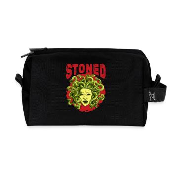 Stoned Goddess Griechische Mythologie - Recycelte Kulturtasche - Schwarz - Vorne