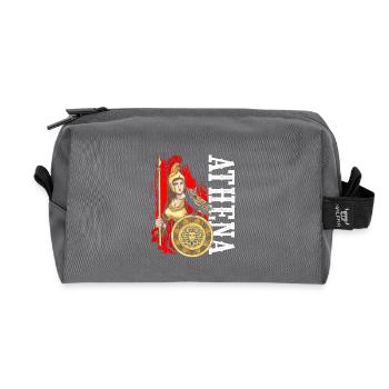 Athéna Déesse Mythologie grecque - Trousse de toilette en tissu recyclé - anthracite - Devant