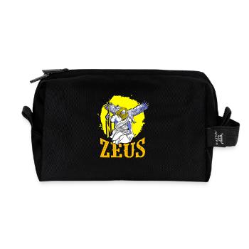 Zeus Déesse Mythologie grecque - Trousse de toilette en tissu recyclé - noir - Devant