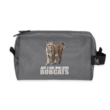 Bobcat's Bobcat, Bobcat, Bobcat, Bobcat, Lynx - Recycled Toiletry Zip Bag - anthracite - Front