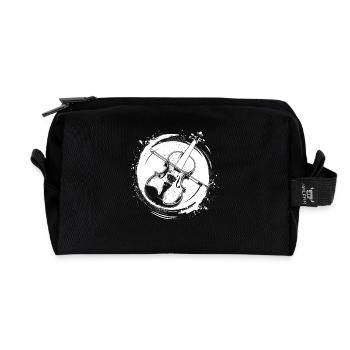 Violine - Recycelte Kulturtasche - Schwarz - Vorne