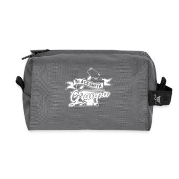 Blacksmith Blacksmith Grandpa - Recycled Toiletry Zip Bag - anthracite - Front