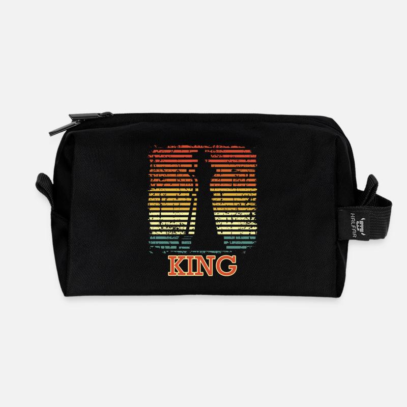 King Checkmate Sport Échiquier Echecs - Trousse de toilette en tissu recyclé - noir