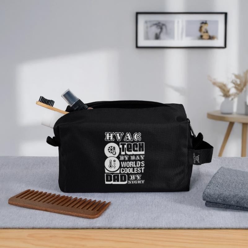 HVAC Tech HVAC Tech Dad Recycled Toiletry Zip Bag