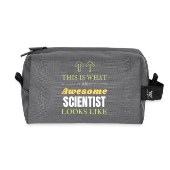 Voici à quoi ressemble un scientifique génial - Trousse de toilette en tissu recyclé - anthracite - Devant