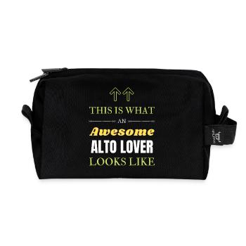 Voici à quoi ressemble un grand amateur d’alto - Trousse de toilette en tissu recyclé - noir - Devant