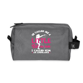 Krav Maga Women's Motivation - Recycled Toiletry Zip Bag - anthracite - Front