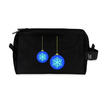 weihnachtskugeln - Recycelte Kulturtasche - Schwarz - Vorne