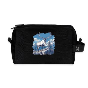 Caribou Karibus Karibu - Recycelte Kulturtasche - Schwarz - Vorne